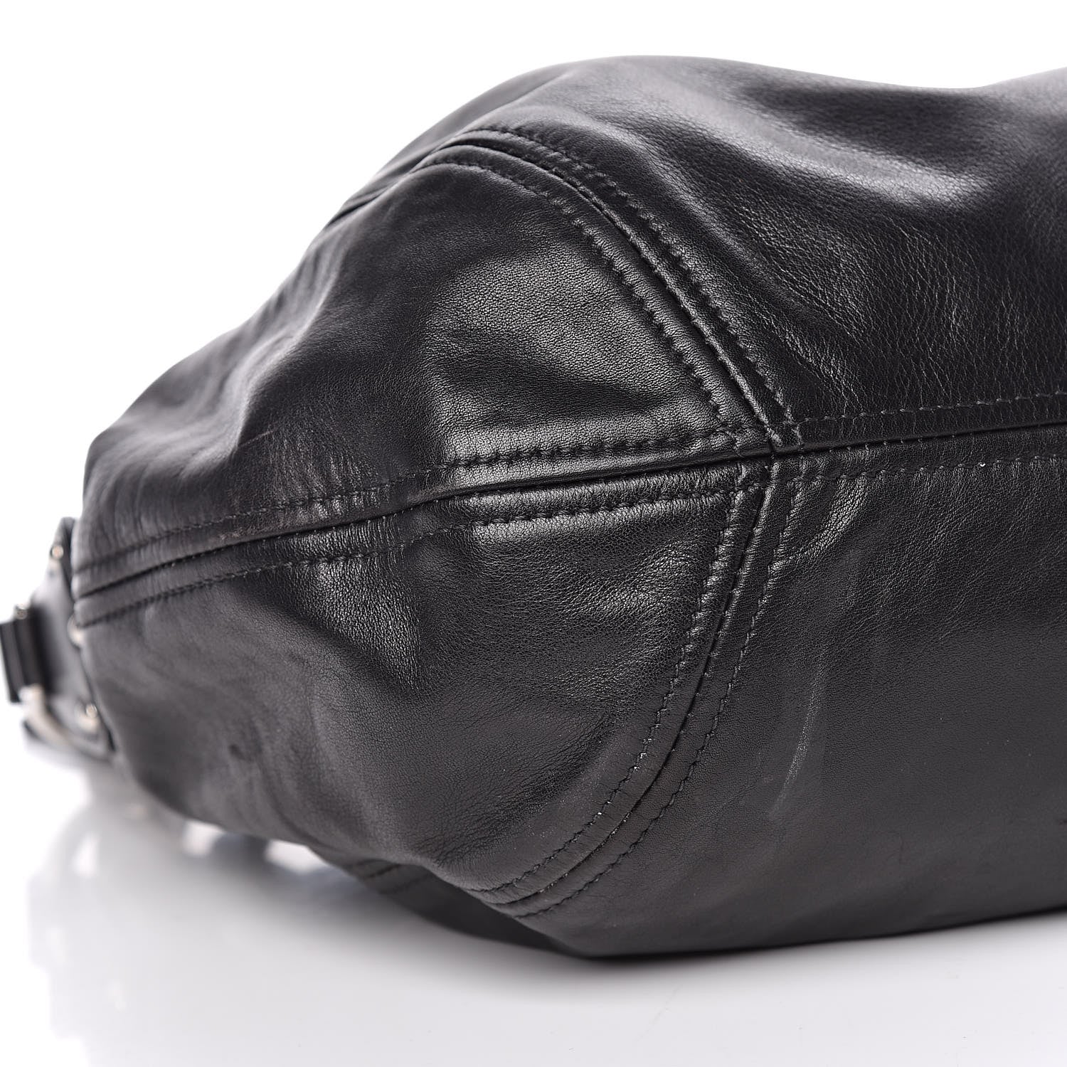 Prada Soft Calf Hobo Black 10 of 14