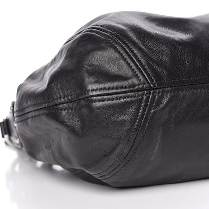Prada Soft Calf Hobo Black 10 of 14