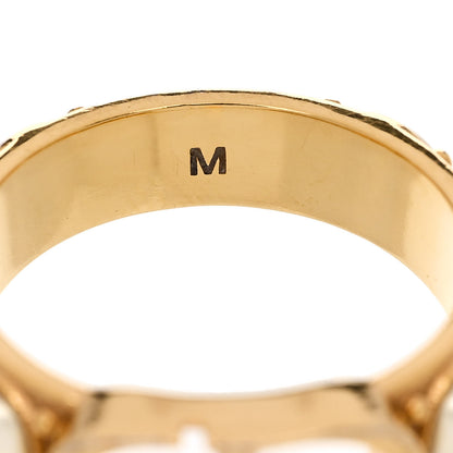 Christian Dior Metal Pearl 30 Montaigne Ring M Gold 4 of 5