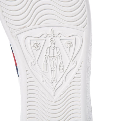 Gucci Calfskin Ayers Web Ace Sneakers 36.5 White Blue 7 of 12