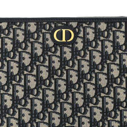 Christian Dior Oblique 30 Montaigne Pouch Blue 8 of 10