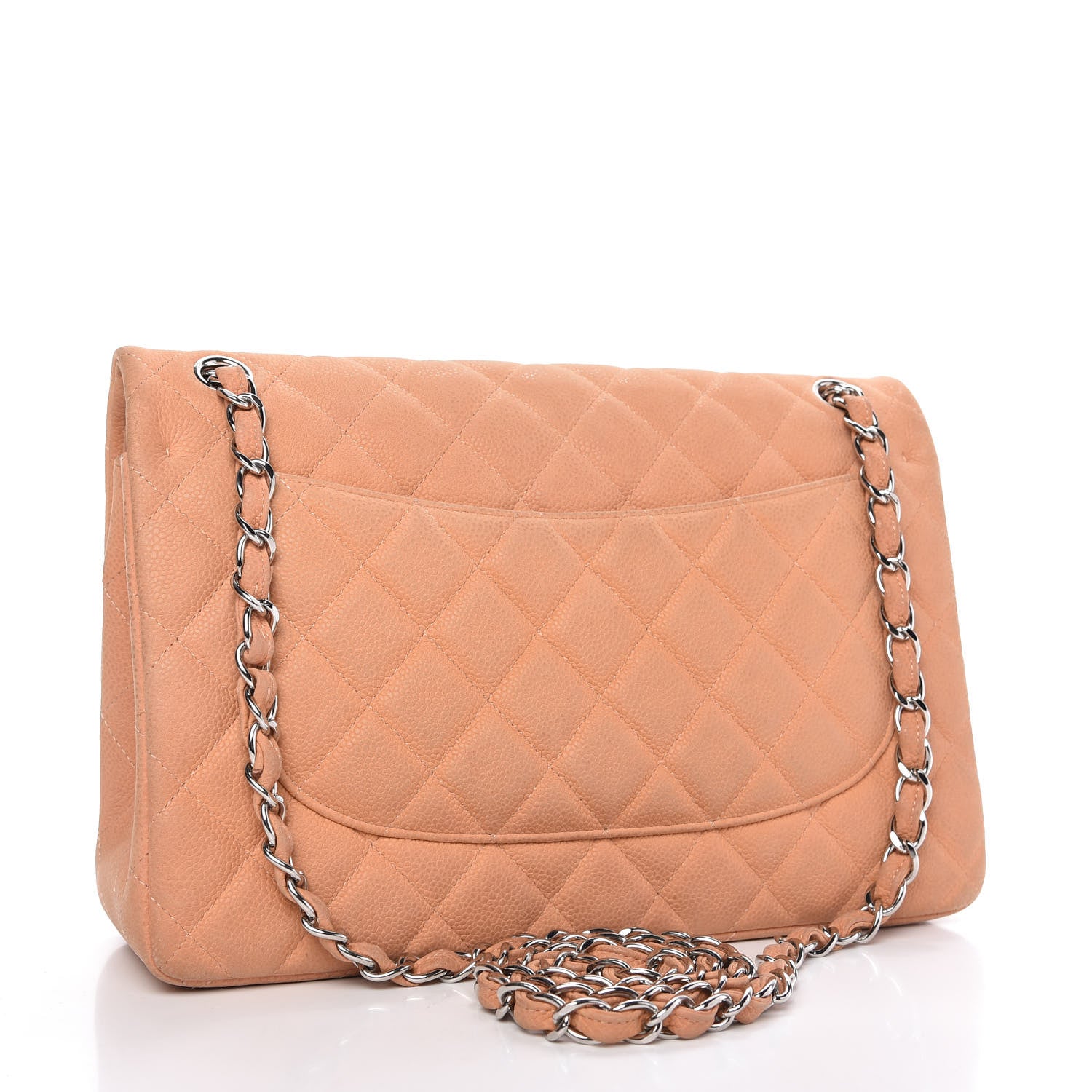 Chanel Iridescent Caviar Quilted Jumbo Double Flap Dark Beige 4 of 11