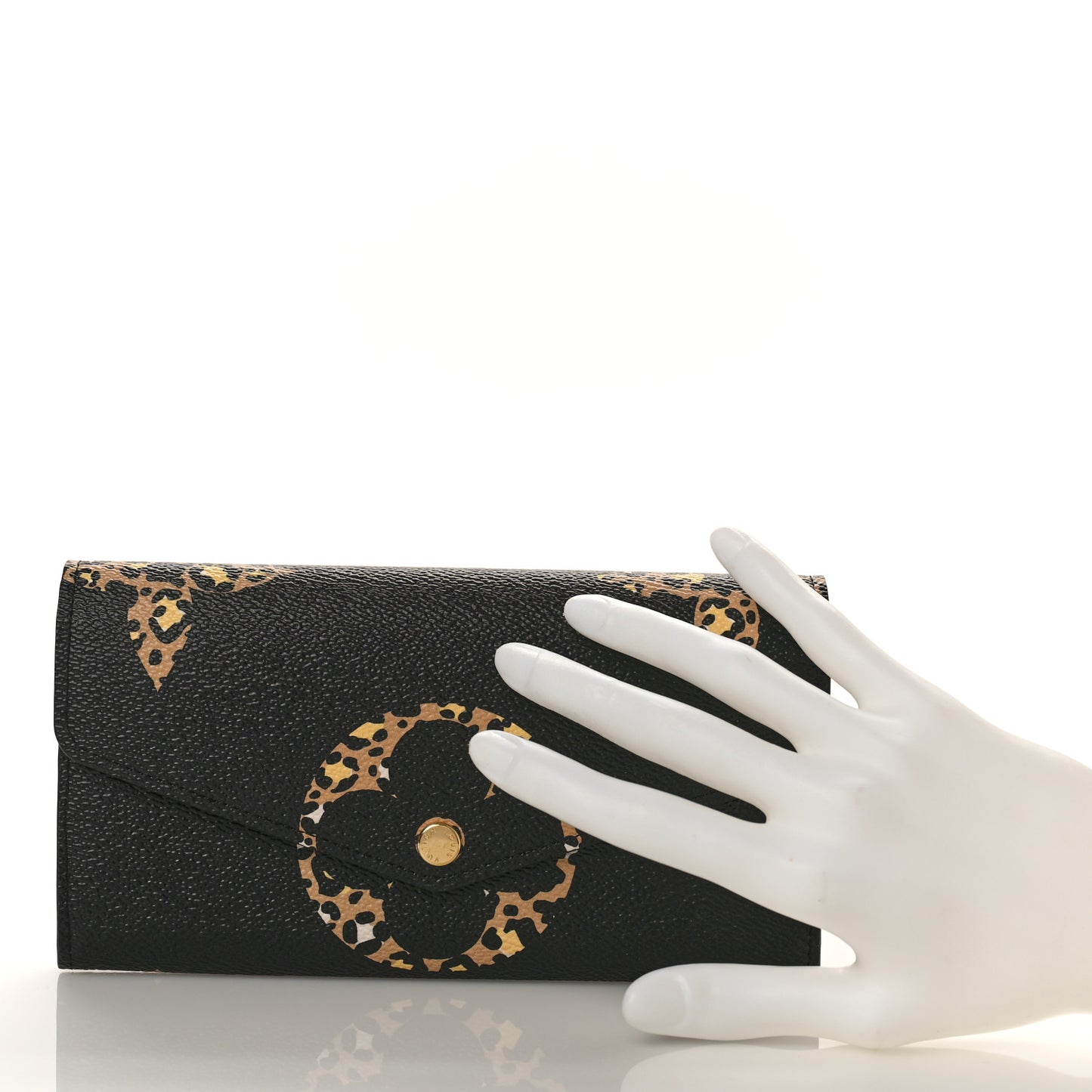 Monogram Giant Jungle Sarah Wallet Black