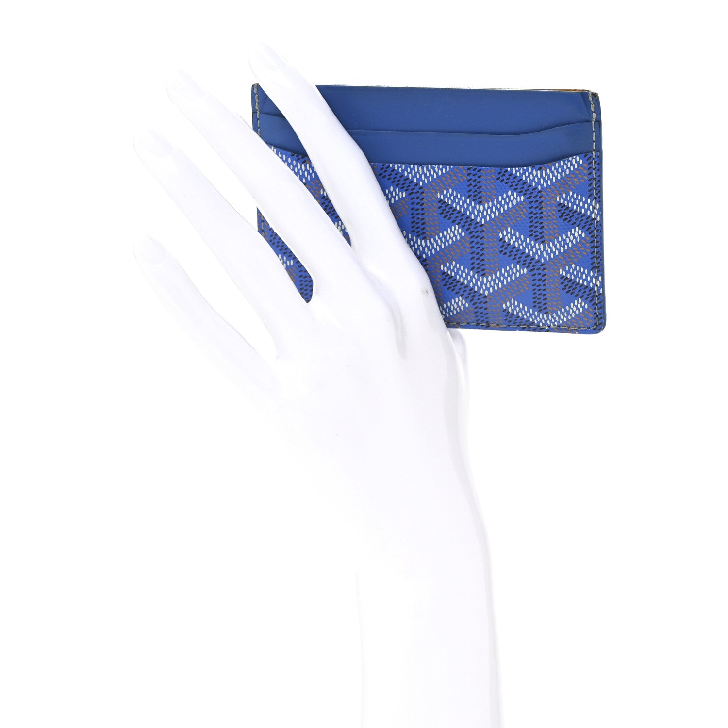 Goyard Goyardine Saint Sulpice Card Holder Sky Blue 2 of 9