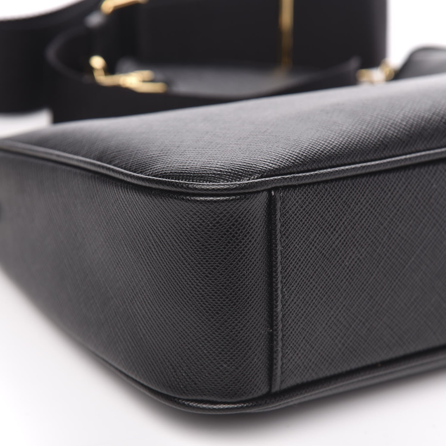 Prada Saffiano Lux Re-Edition 2005 Shoulder Bag Black 8 of 9