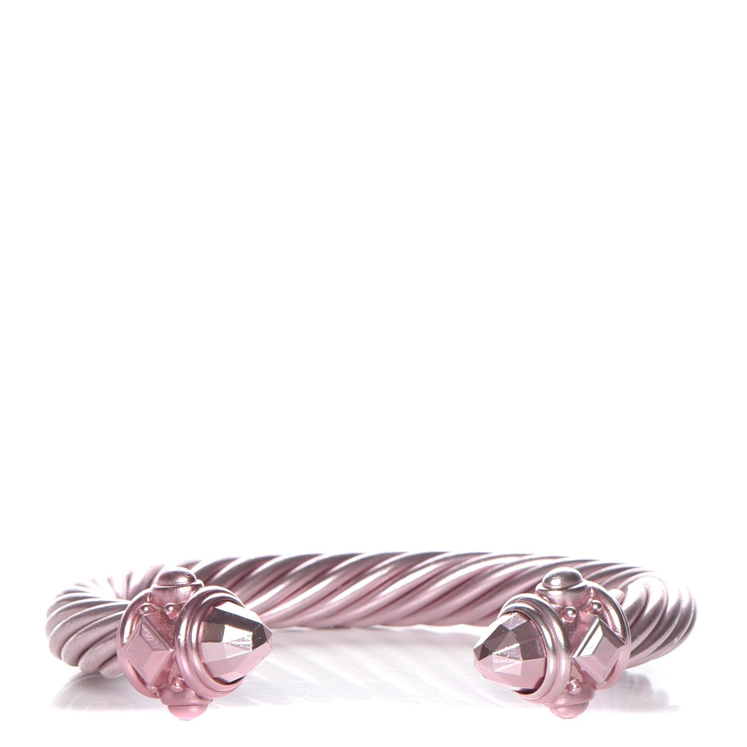 David Yurman Aluminum 10mm Renaissance Cable Bracelet Light Pink 1 of 5