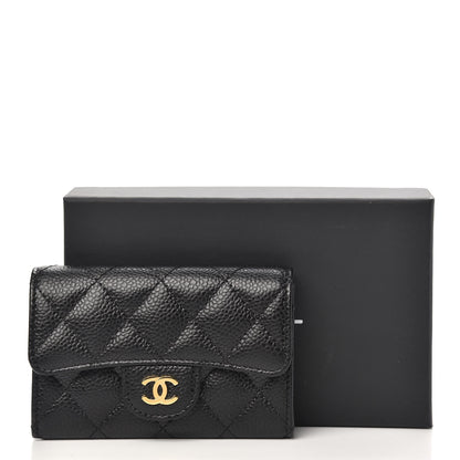 Chanel Caviar Quilted Flap Card Holder Black 9 of 9