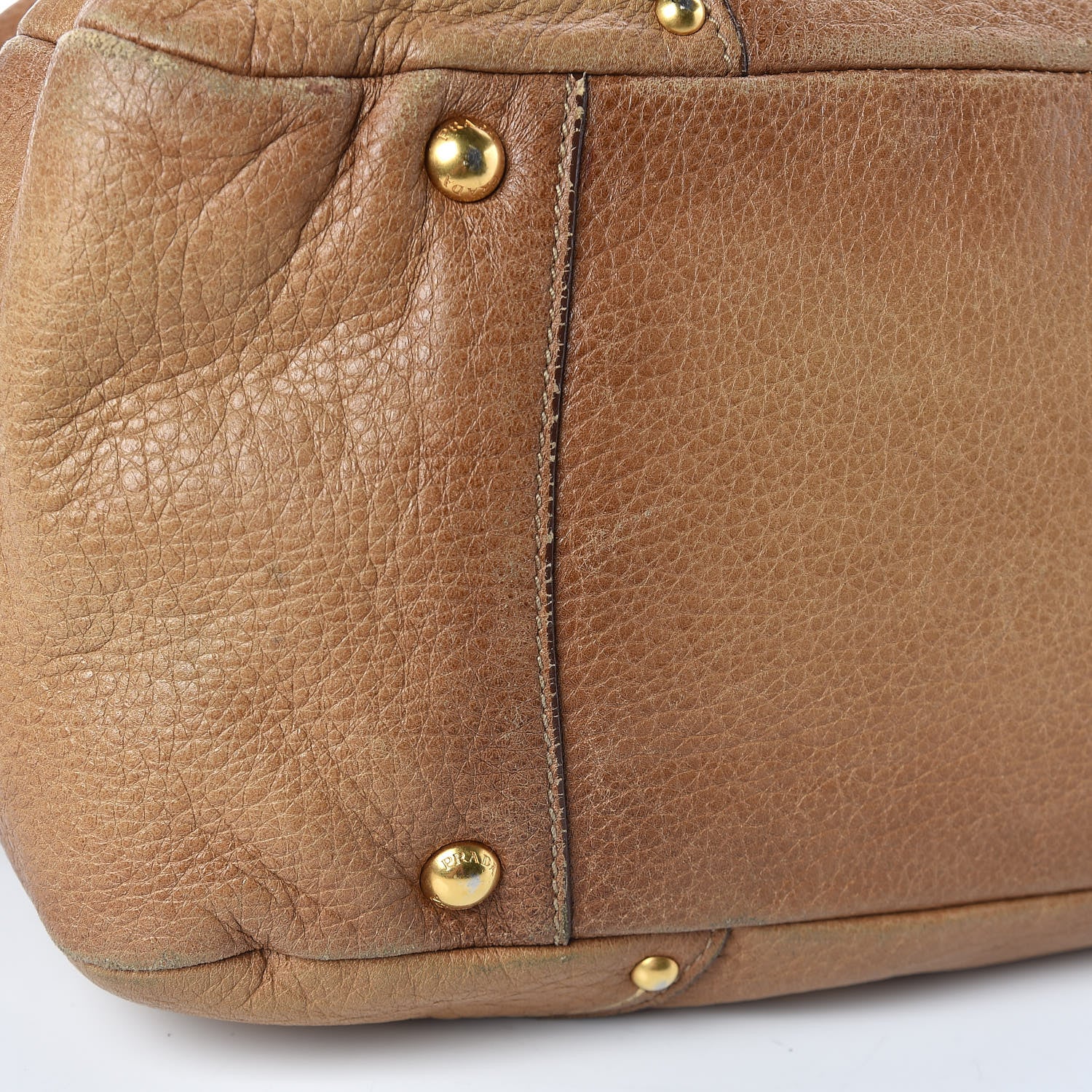 Prada Cervo Antik Dome Satchel Sughero 20 of 25
