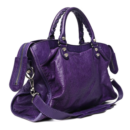 Balenciaga Agneau Giant 12 Silver Hardware City Dark Violet 3 of 16