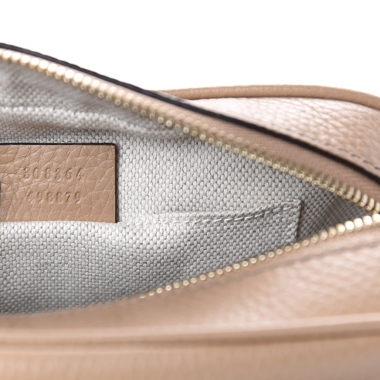 Gucci Pebbled Calfskin Small Soho Disco Bag Rose Beige 9 of 10