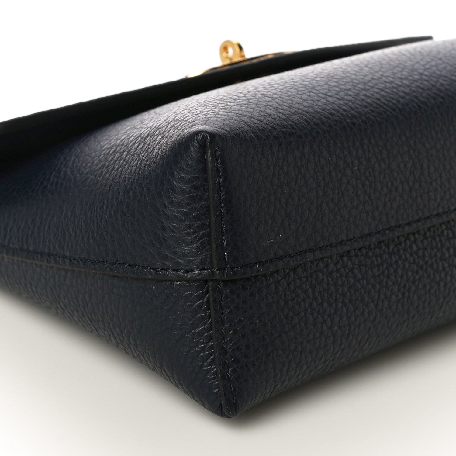 Mulberry Classic Grain Calfskin Darley Cosmetic Pouch Bright Navy 8 of 9