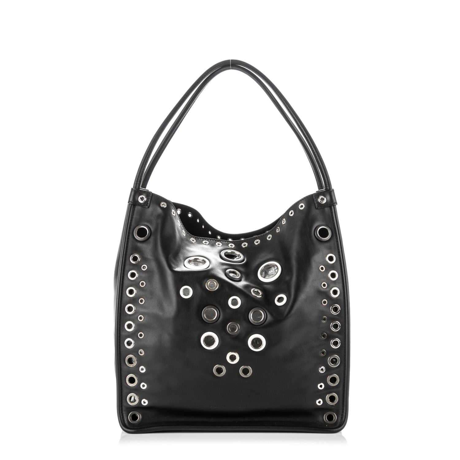 Proenza Schouler Soft Calf Medium Grommet Studded Tote Black 1 of 7