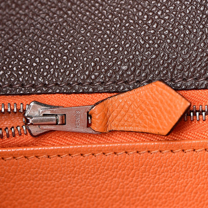Hermes Epsom Kelly Retourne 32 Chocolate Orange 20 of 46