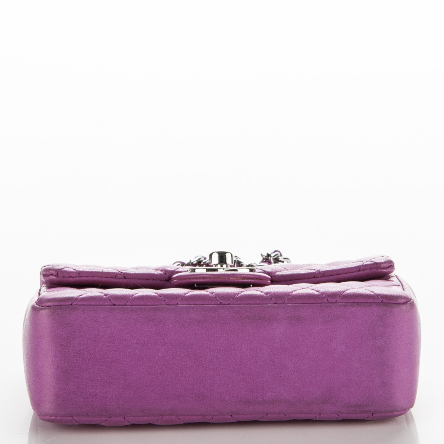 Chanel Lambskin Extra Mini Rectangular Ladybug Flap Purple 10 of 12