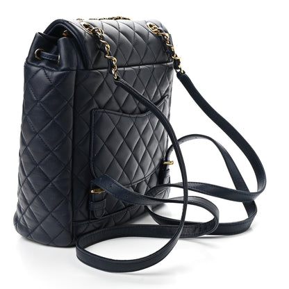 Chanel Lambskin Quilted Small Urban Spirit Backpack Navy 3 of 8