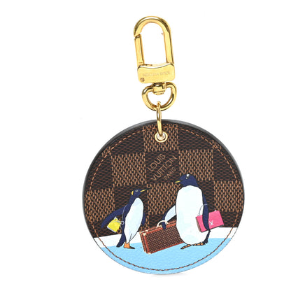 Louis Vuitton Damier Ebene Illustre Manchot Bag Charm Key Ring 1 of 3