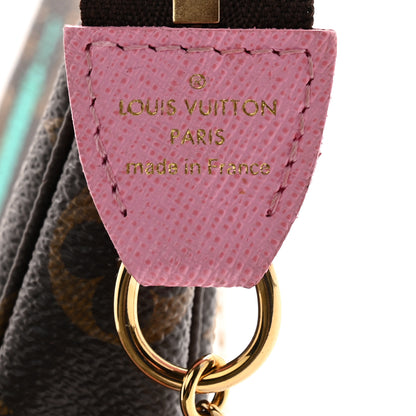 Louis Vuitton Monogram 2022 Christmas Animation Paris Mini Pochette Accessories Pink 5 of 8