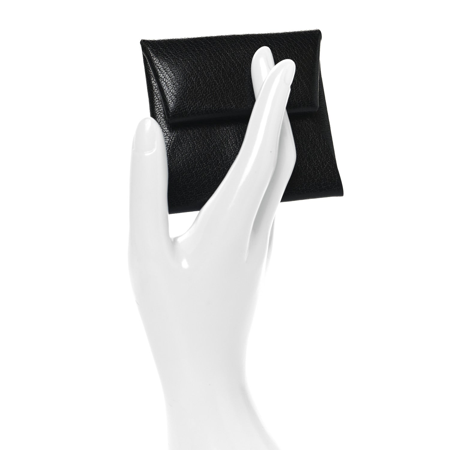 Hermes Chevre Mysore Calvi Card Case Black 2 of 6