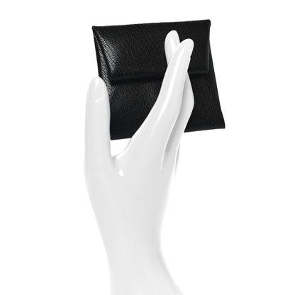 Hermes Chevre Mysore Calvi Card Case Black 2 of 6