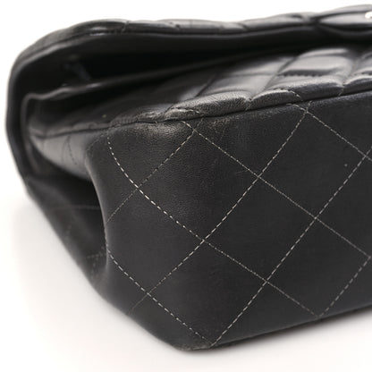 Chanel Lambskin Quilted Jumbo Double Flap Dark Grey 9 of 13