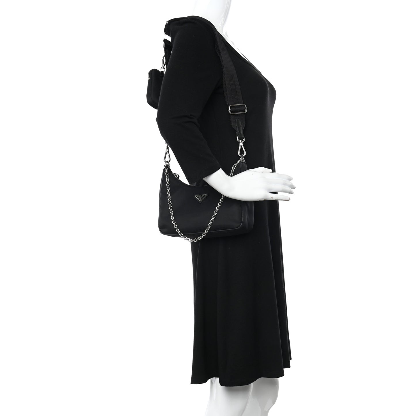 Nylon Re-Edition 2005 Shoulder Bag Black