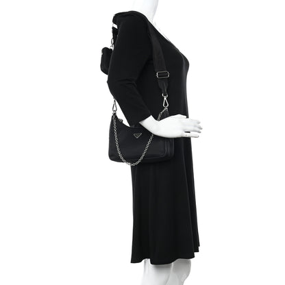 Prada Nylon Re-Edition 2005 Shoulder Bag Black 2 of 12