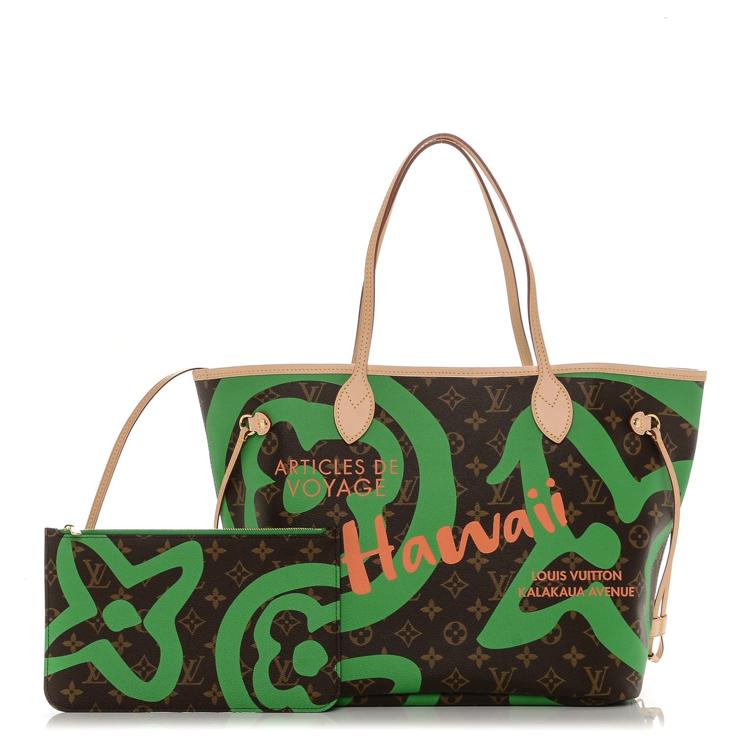 Louis Vuitton Monogram Tahitienne Hawaii Neverfull MM 1 of 9
