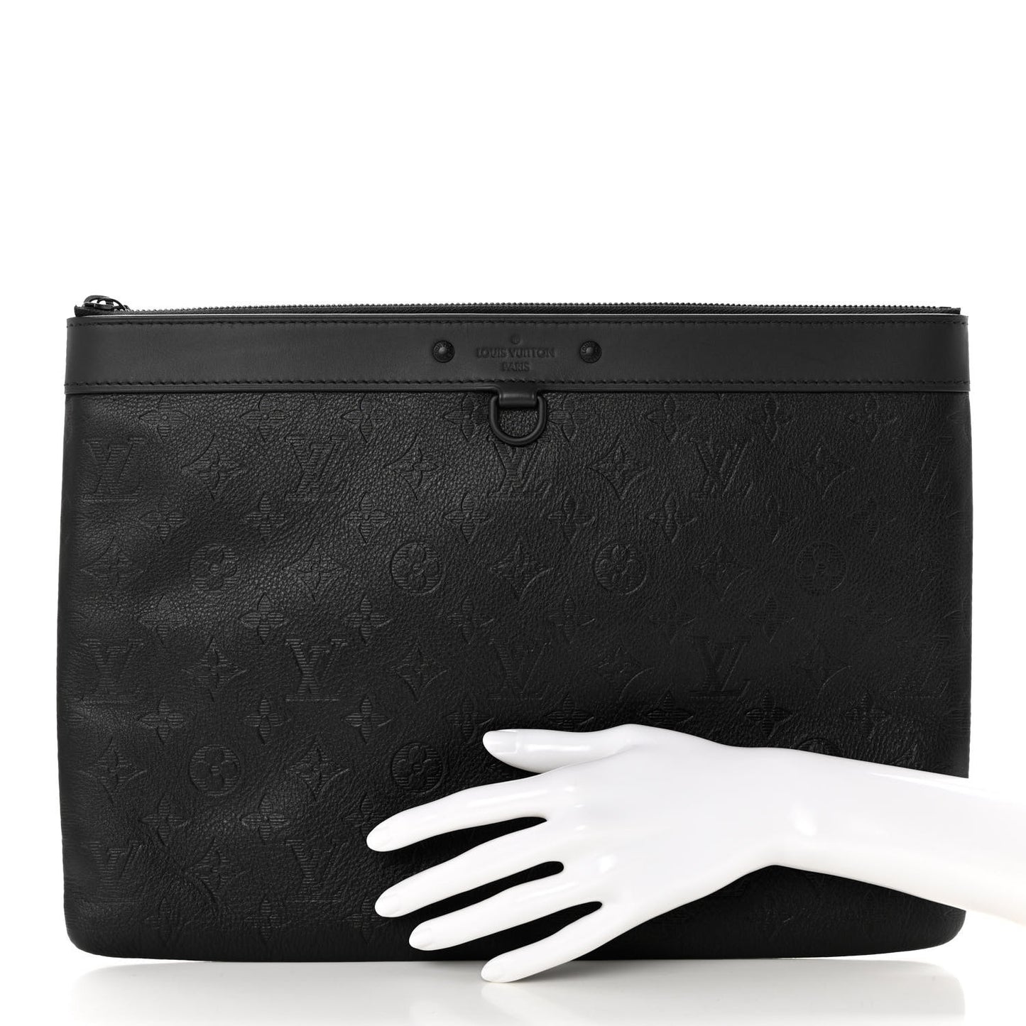 Calfskin Monogram Shadow Discovery Pochette Black