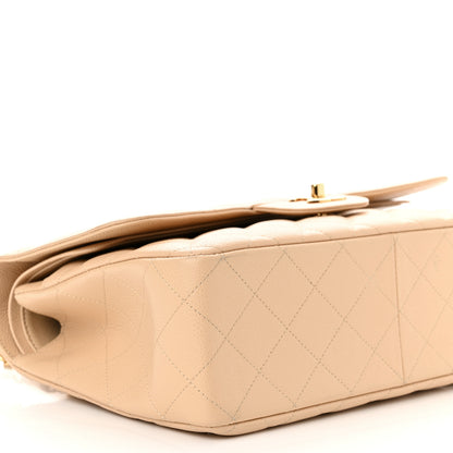 Chanel Caviar Quilted Jumbo Double Flap Beige Clair 9 of 12