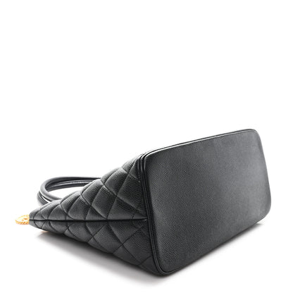 Chanel Caviar Quilted Medallion Tote Black 4 of 10