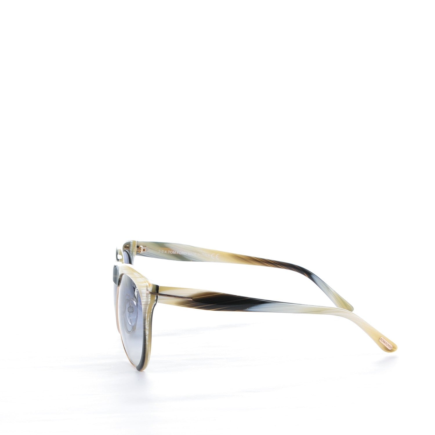 Tom Ford Leona Sunglasses TF365 Beige Horn 2 of 5