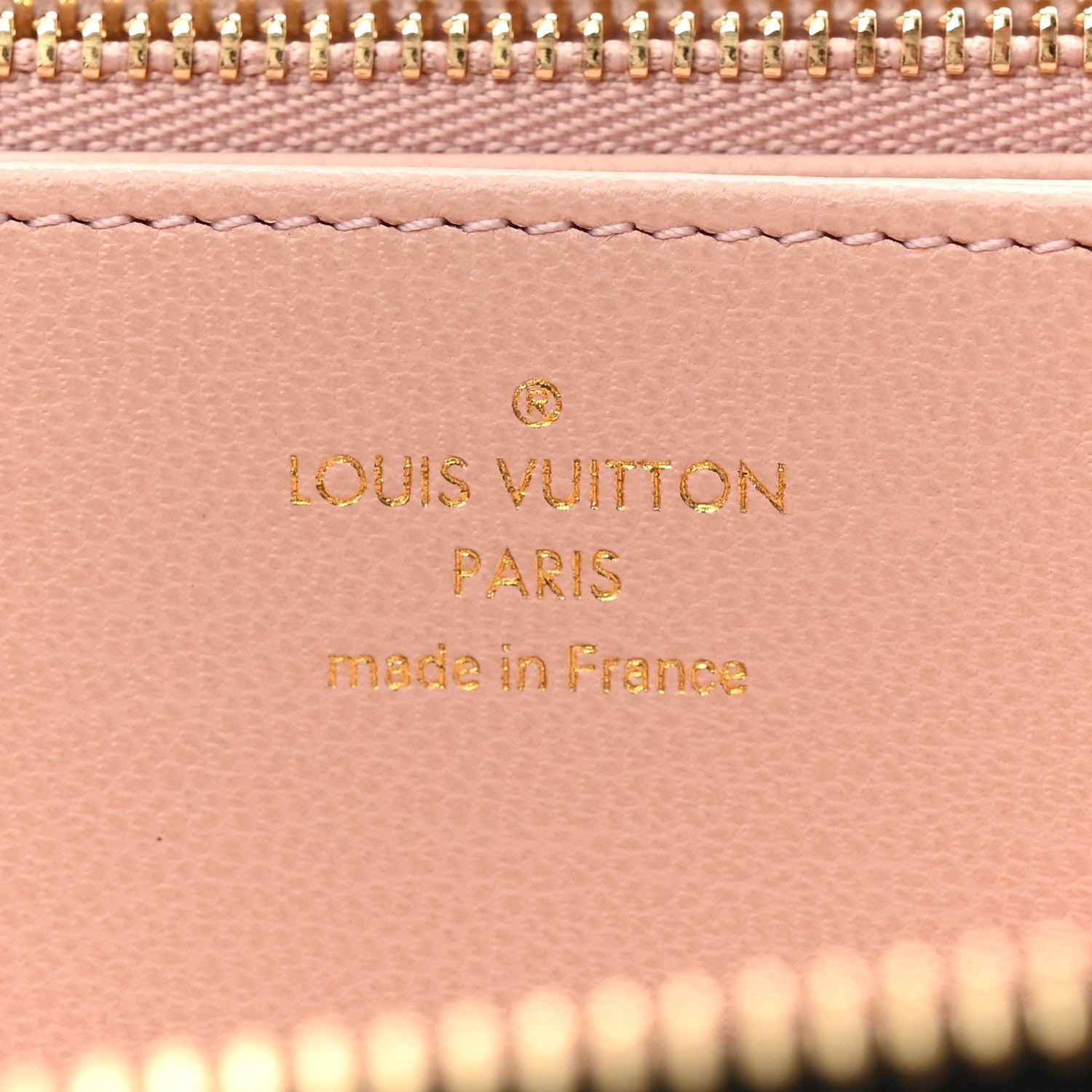 Louis Vuitton Lambskin Embossed Monogram LV Ski Coussin Zippy Wallet Black Pink 6 of 7