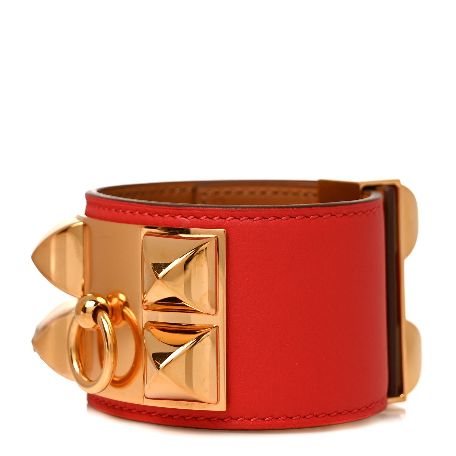 Hermes Swift Collier de Chien CDC Bracelet S Rouge Tomate 1 of 5