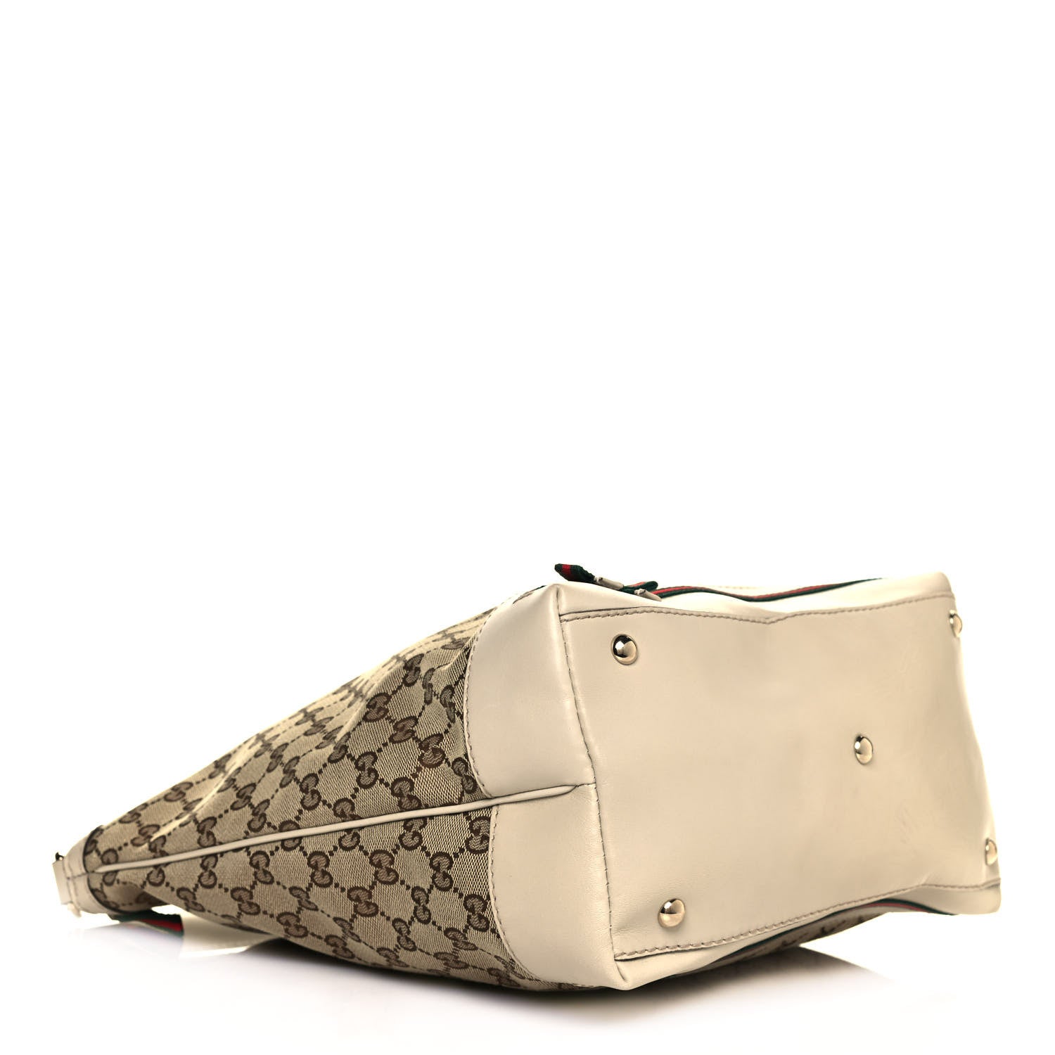 Gucci Monogram Web Medium Mayfair Hobo Tote Off White 4 of 19