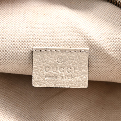Gucci Grained Calfskin Logo Belt Bag White 6 of 10