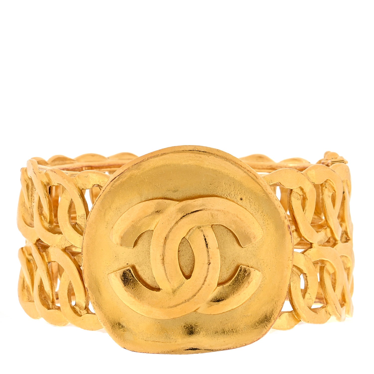 Chanel Metal CC Cuff Gold 1 of 3