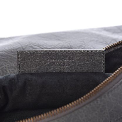 Balenciaga Agneau Classic Hardware Flat Handle Clutch Gris Tarmac 7 of 7