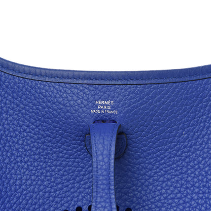 Hermes Taurillon Clemence Evelyne TPM Bleu Electrique 6 of 10