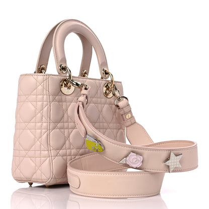 Christian Dior Lambskin Cannage Small Lucky Badges My Lady Dior Pink 2 of 9