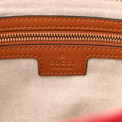 Gucci Canvas Calfskin Web Interlocking G Tote Bag Green 6 of 11