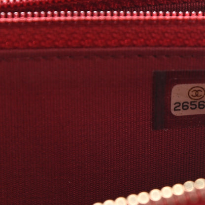 Chanel Sheepskin Quilted Mademoiselle Vintage Zip Around Wallet Red 8 of 8
