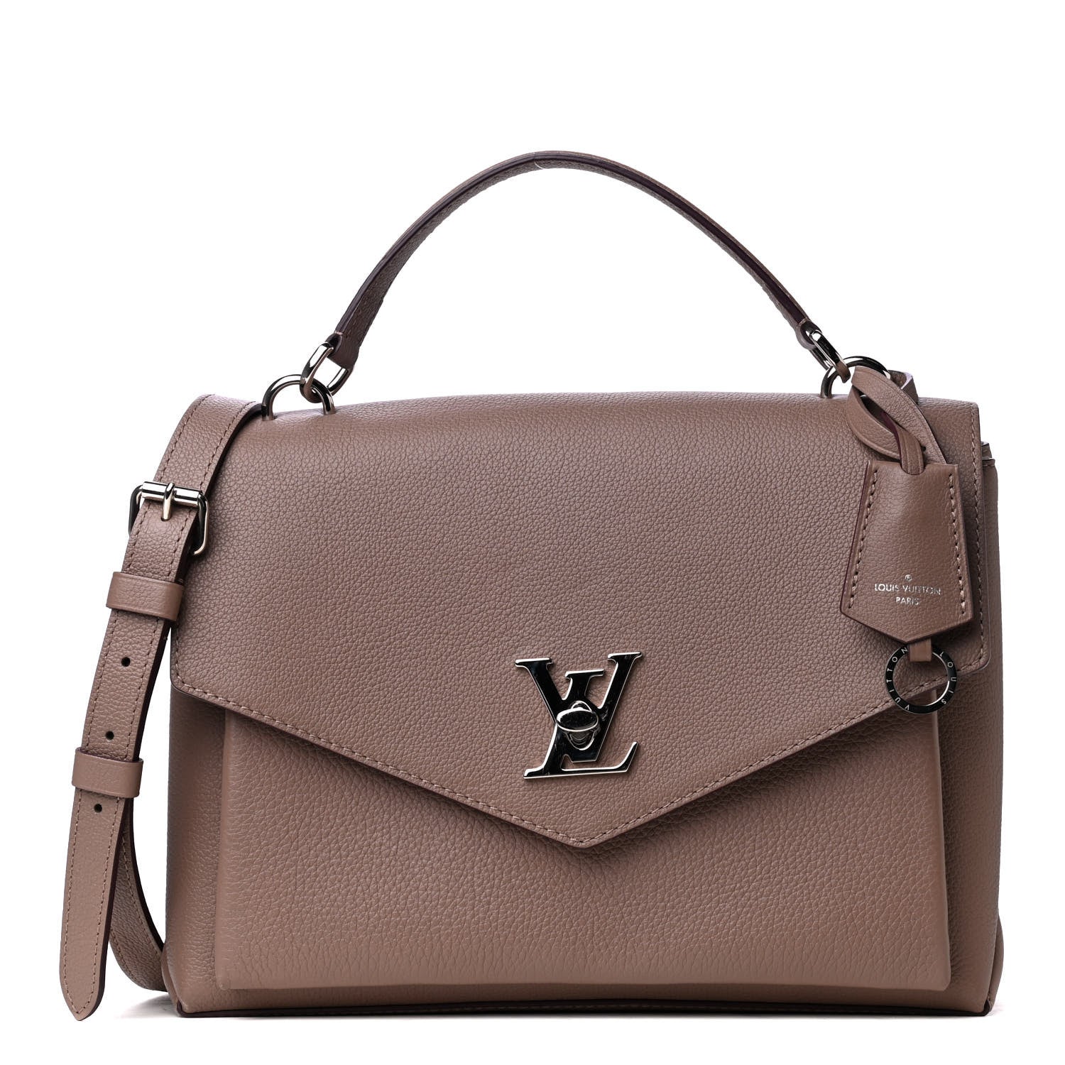 Louis Vuitton Soft Calfskin My Lockme Top Handle Taupe Glace 1 of 4
