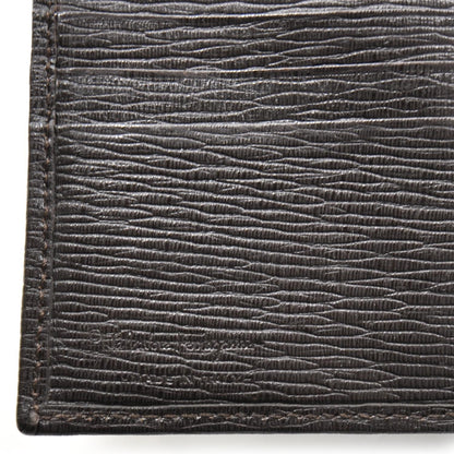 FASHIONPHILE SALVATOREFERRAGAMOMensStampedCalfskinRevivalBi-FoldWalletBrown 7 of 7