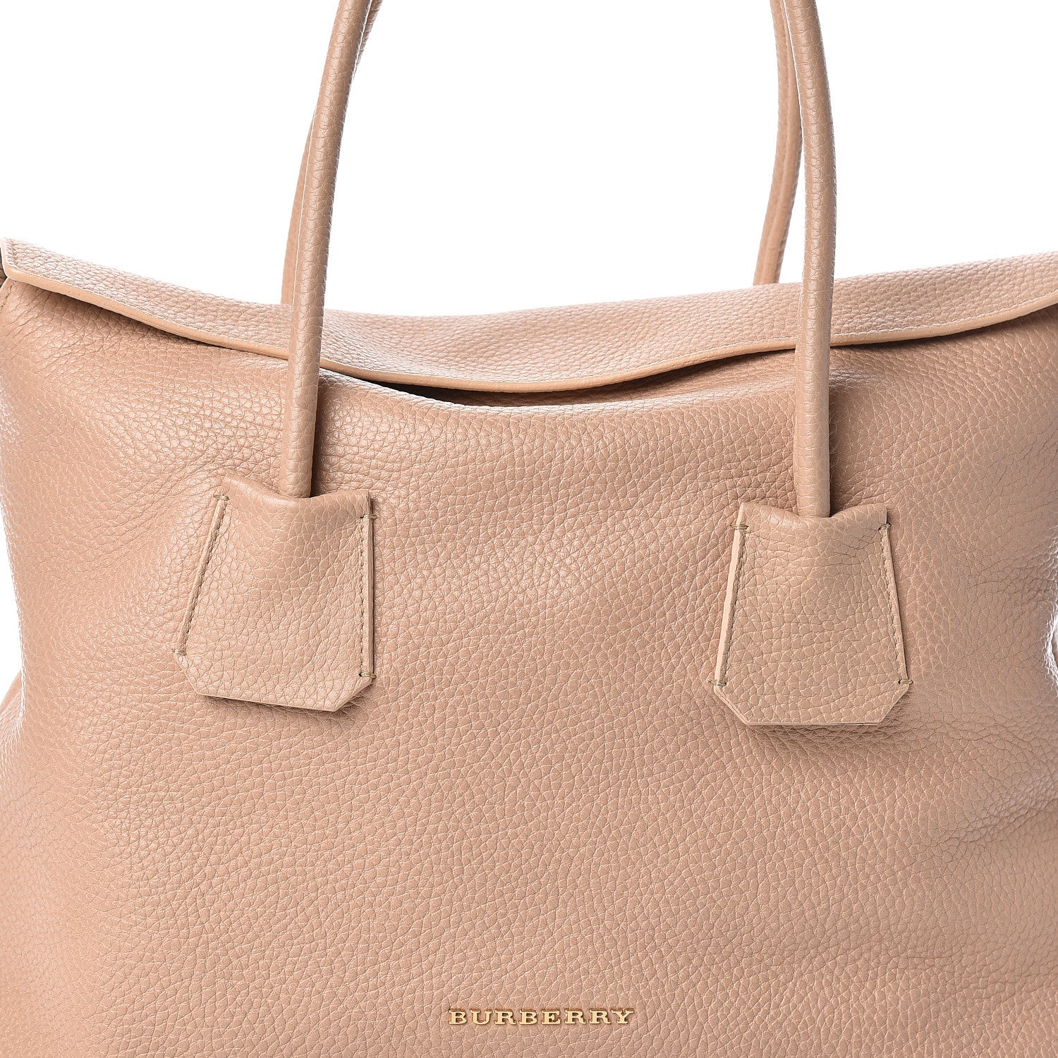 Burberry London Grainy Calfskin Medium Baynard Tote Light Nude 13 of 13