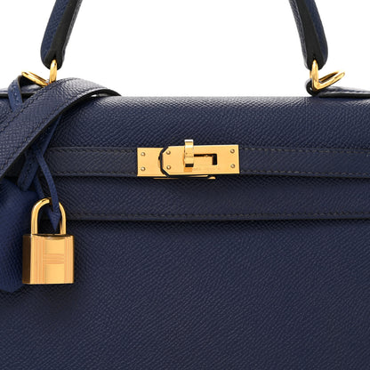 Hermes Epsom Kelly Sellier 25 Bleu Saphir 8 of 16