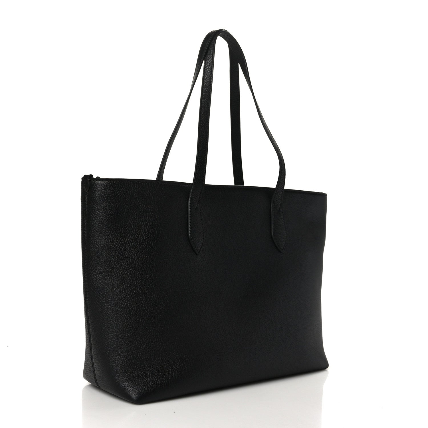 Burberry Calfskin Logo Embossed Medium Ardwell Tote Black 3 of 8