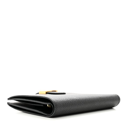 Hermes Epsom Bearn Compact Wallet Black 4 of 7