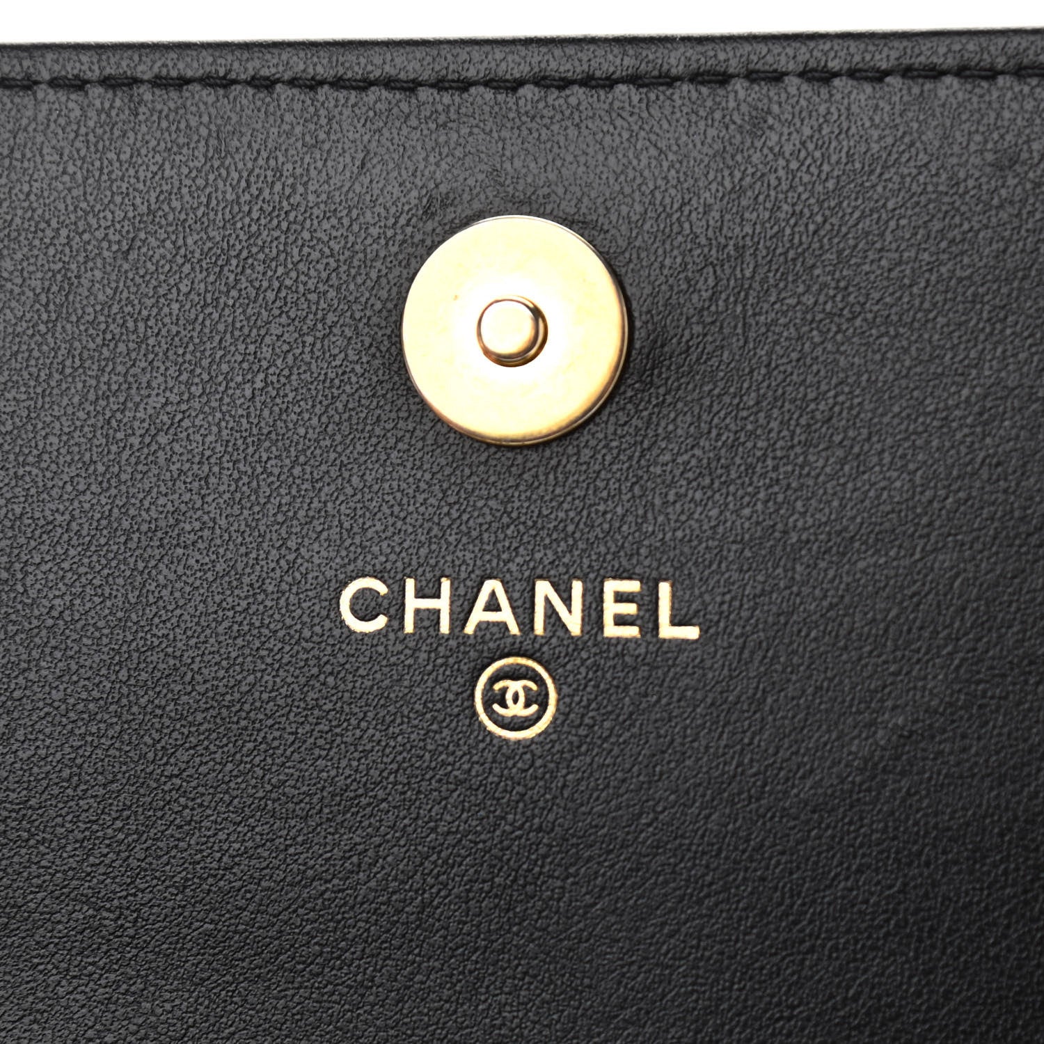 Chanel Caviar Quilted Boy Clutch With Chain Black 8 of 10