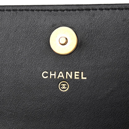 Chanel Caviar Quilted Boy Clutch With Chain Black 8 of 10