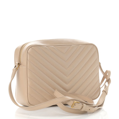 Saint Laurent Calfskin Matelasse Monogram Lou Camera Bag Dark Beige 3 of 10